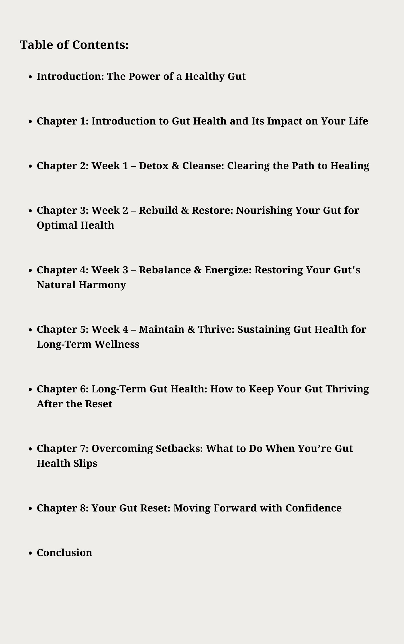 30-Day Gut Reset: Transform Your Health from the Inside Out
