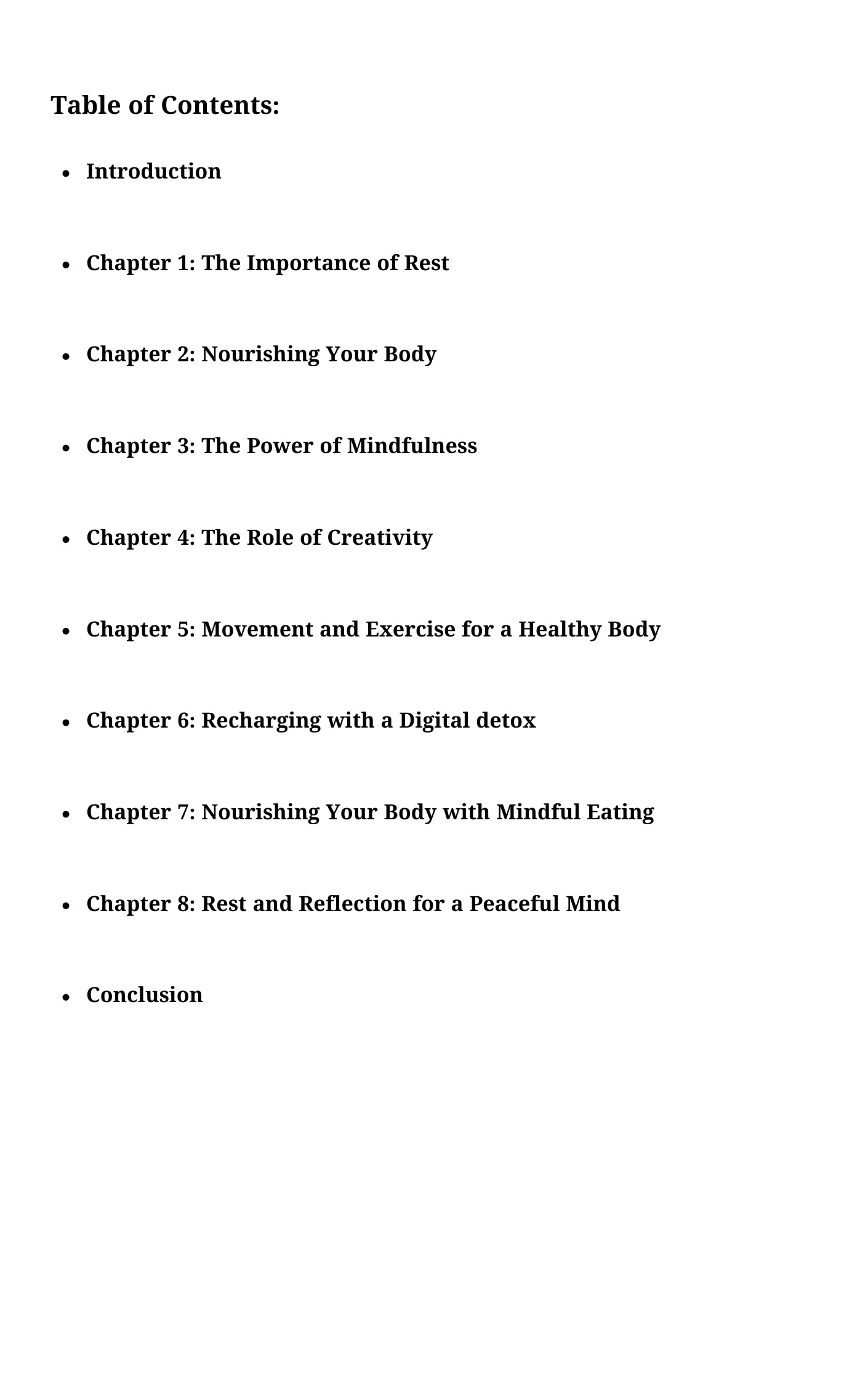 Self - Care Sunday: Recharge Your Body & Mind